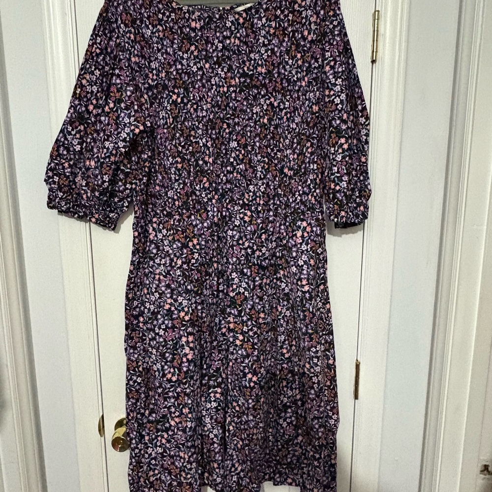 Terra & Sky Black Floral Dress